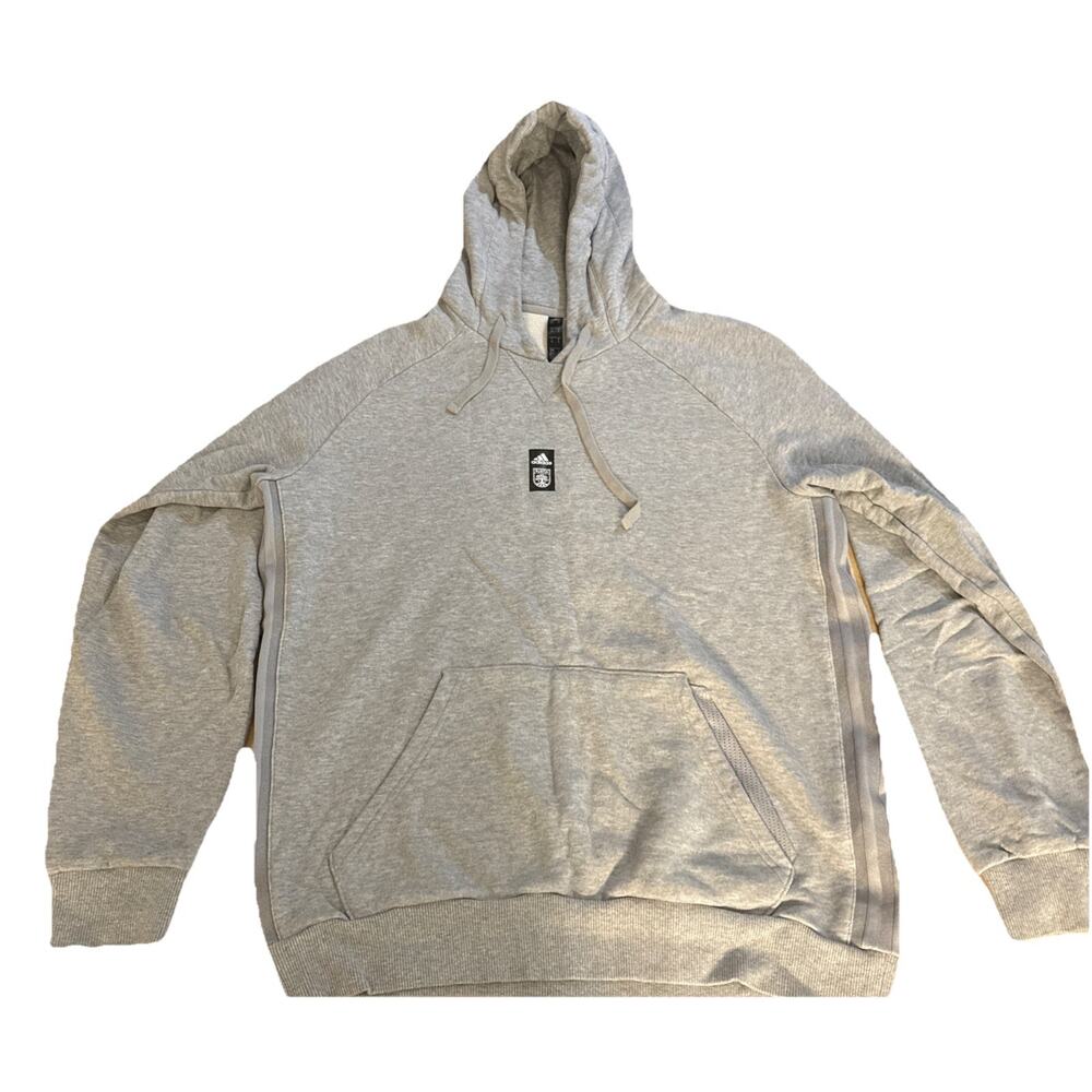 Adidas MLS Men's Columbus AUSTIN FC Travel Hoodie, Medium Grey Heather